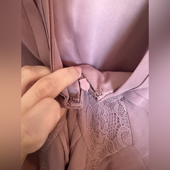 ASOS Midi Dress with Lace & Sheer Detail - Picture 6 of 12